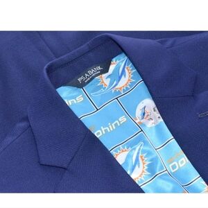 New NFL Miami Dolphins Jos. A. Bank Mens Sport Coat Blazer Jacket Sz 38-R